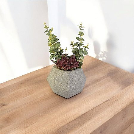 Vaso Quartzo Granito Pequeno em Plástico