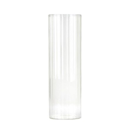 Vaso Transparente Linhas G em Vidro