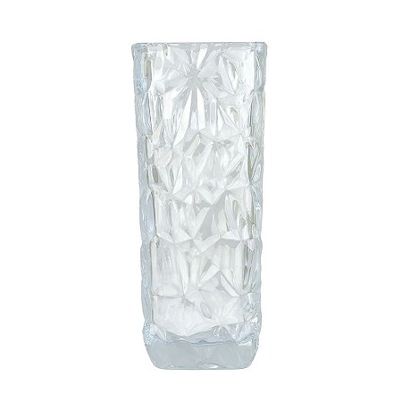 Vaso Diamond Transparente em Vidro