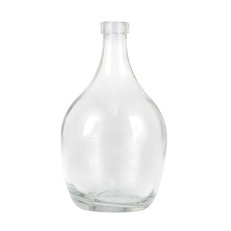 Vaso Garrafa Drop Transparente em Vidro
