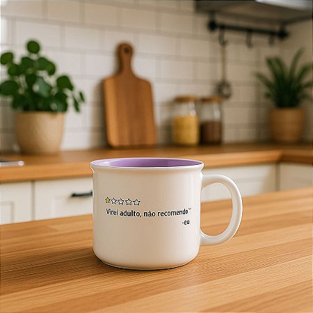 Caneca virei adulto não recomendo