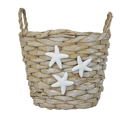 Cesto De Estrela Bege G