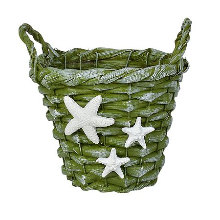 Cesto De Fibra Verde P
