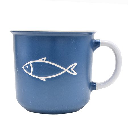 Caneca Azul Peixe
