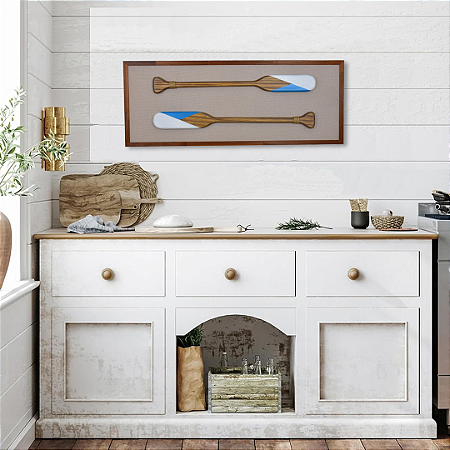 Quadro Com Remos Azul