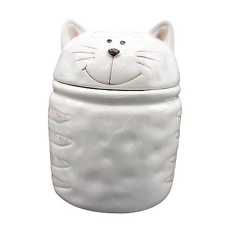 Pote De Gato Branco