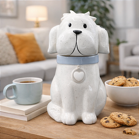 Pote De Cachorro Branco