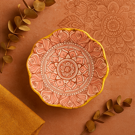 Molheira De Cerâmica Formato Petalas Rosa