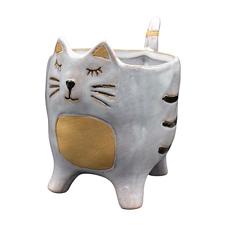 Vaso De Gato Branco