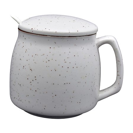 Pote De Tempero Com Colher Branca