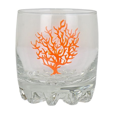 Copo Wiskey Coral Vermelho