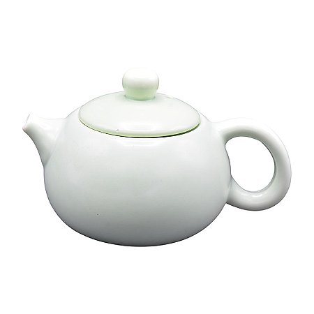 Chaleira Em Ceramica Pequena Branca