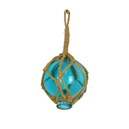 Enfeite Bola De Vidro Em Sisal M