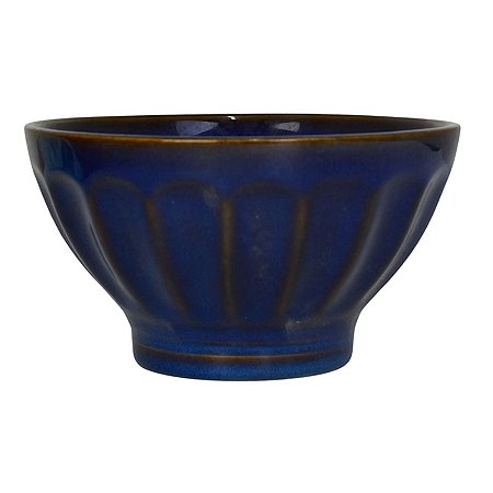 Tigelas Com Relevo Azul Escuro G
