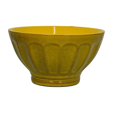 Tigelas Com Relevo Amarelo G
