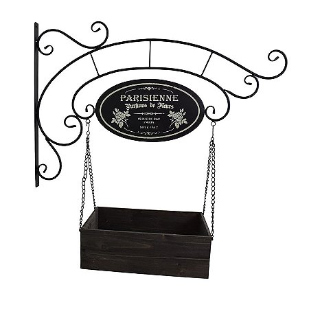 Placa De Metal Com Caixa Parisienne