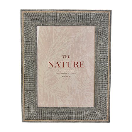 Porta Retrato Plastico Cinza M