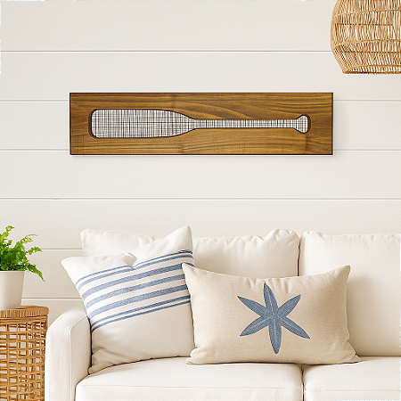 Quadro Madeira Com Tela Remo