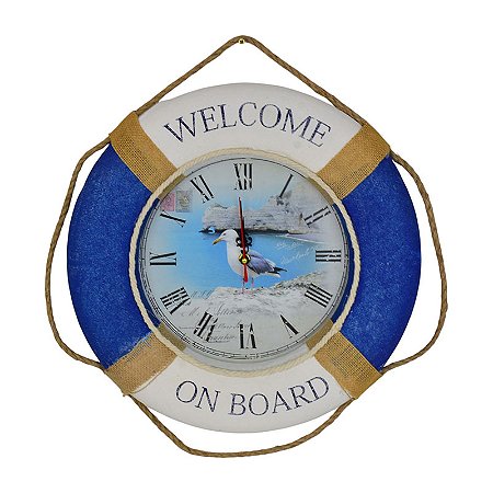 Relogio Boia De Espuma Azul Welcome