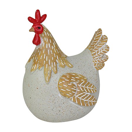 Enfeite Galinha Em Resina