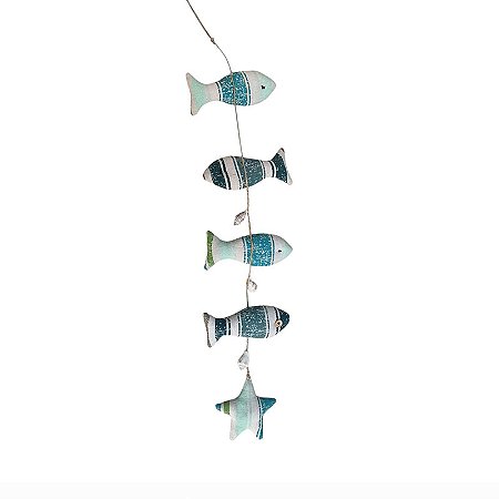 Enfeite Quatro Peixes E Estrela