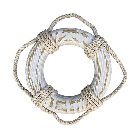 Boia De Madeira Estilo Rustico Branca