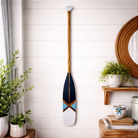 Remo 130Cm Azul Pintura Em X