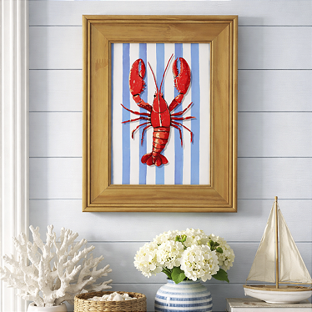 Quadro Azul Lagosta