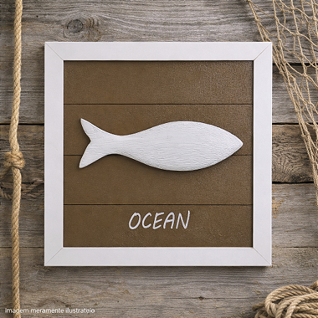Quadro Fundo Marrom Ocean