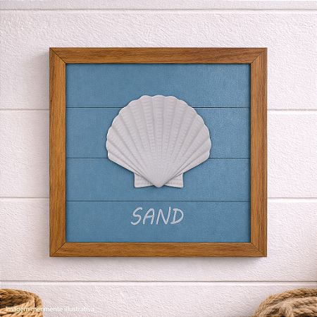 Quadro Fundo Azul Sand