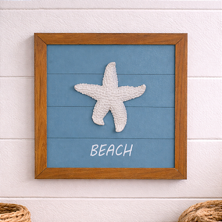 Quadro Fundo Azul Beach