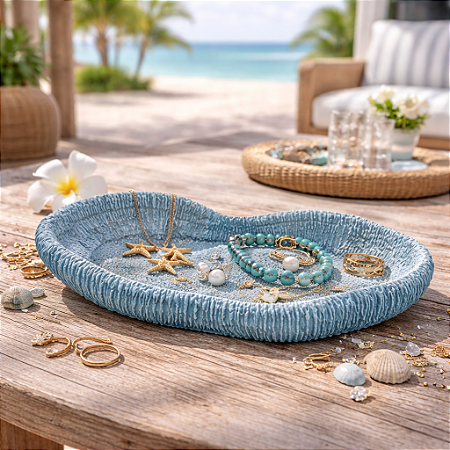 Coral Em Resina Cerebro 16X13 Azul