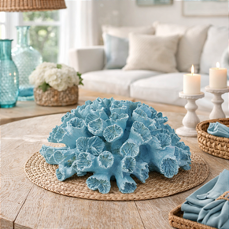 Enfeite Coral Azul