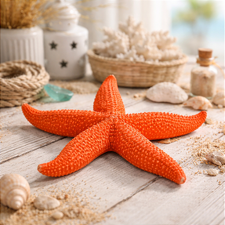 Estrela Do Mar Com Textura Vermelho 1