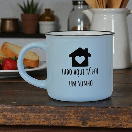 Caneca Azul Tudo Aqui