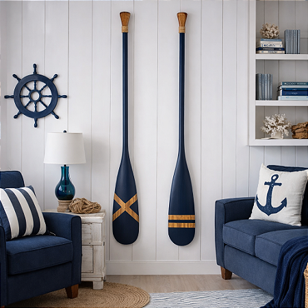 Kit Com Dois Remos Azuis