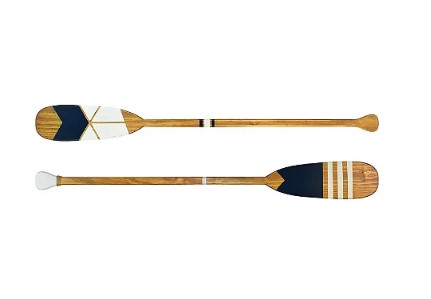 Jogo c/2 Remos Branco e Azul Marinho 130cm