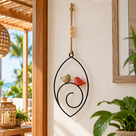 Penduricalho Decorativo com Pássaros