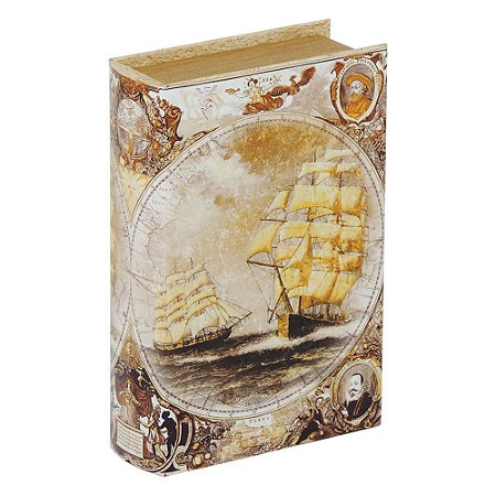 Porta-objetos com Chave Livro Náutico
