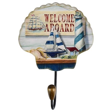Cabideiro Nautical "Welcome Aboard" em Madeira