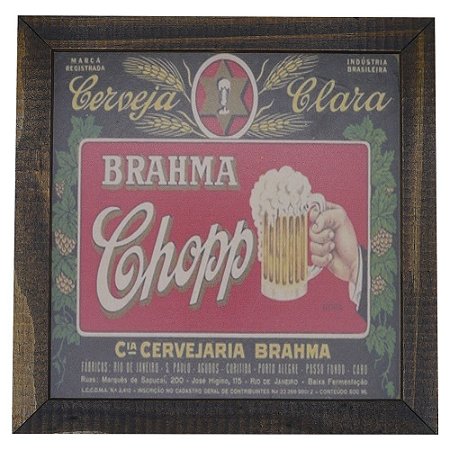 Quadro Cerveja Brahma Chopp