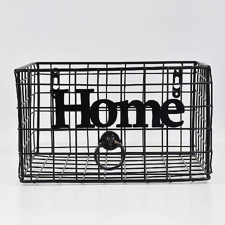 Fruteira Cesta em Metal Home de Parede