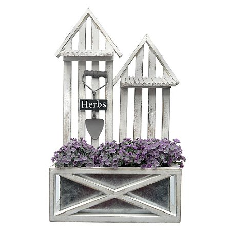 Vaso de Madeira Casinha de Madeira