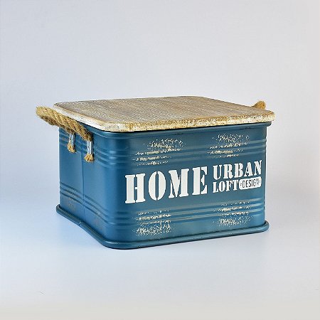 Caixa Home Urban Grande em Metal