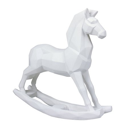 Enfeite Cavalo de Balanço Branco