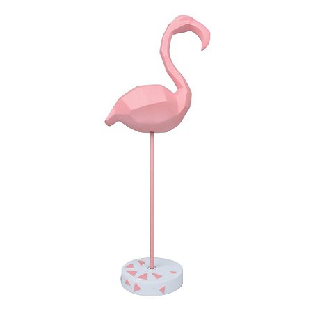 Enfeite Flamingo Grande em Resina