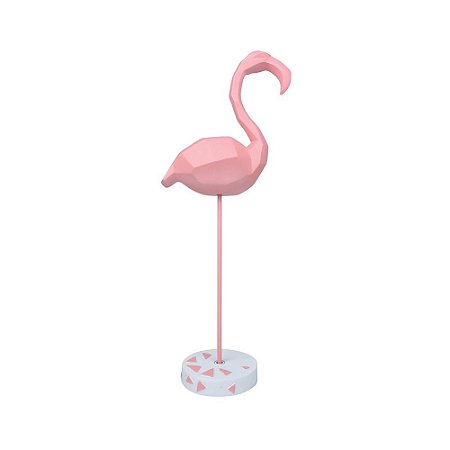 Enfeite Flamingo Médio em Resina