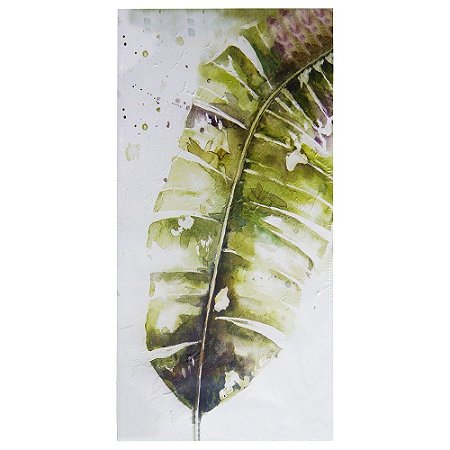 Pintura em Tela Folha de Bananeira