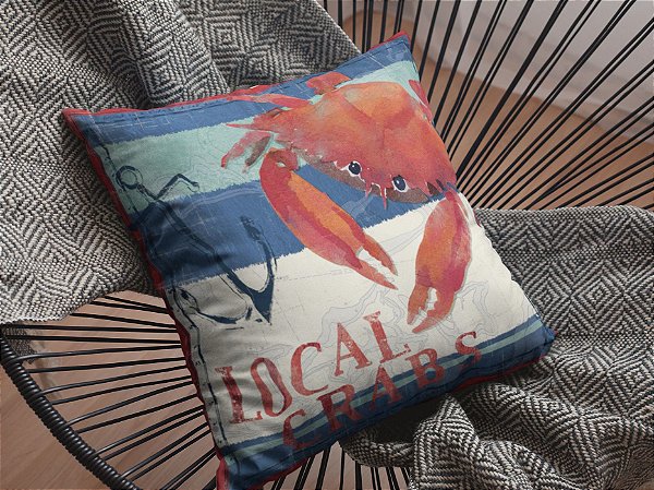 Almofada Náutica Crabs 40x40