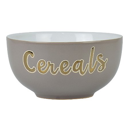 Bowl Cereals Cinza em Cerâmica